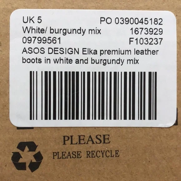 BNIB • ASOS • Two-Tone Leather Ankle Boots - Picture 7 of 15